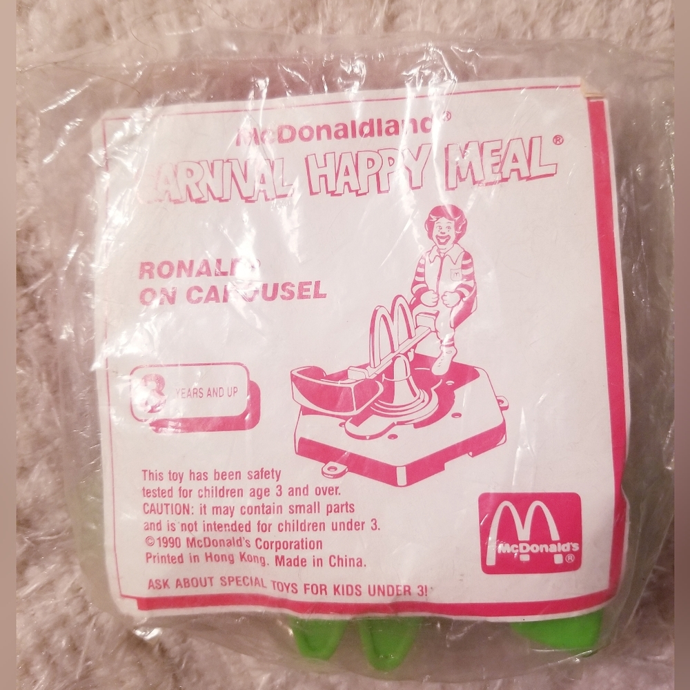 1990 Ronald McDonald Carnival McDonald's Happy Meal Toy Vintage NIP